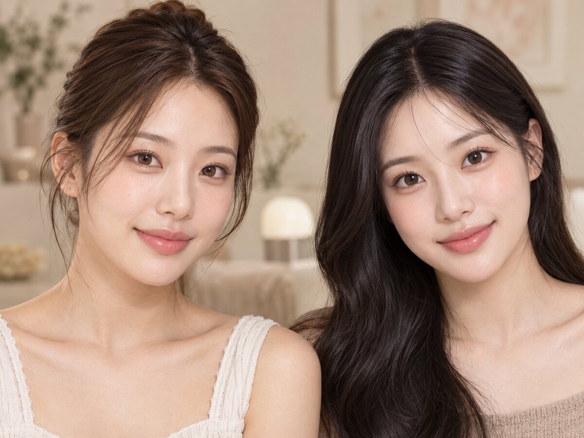 13.0mm vs 13.5mm Graphic Diameter Colored Contacts - KPOP2