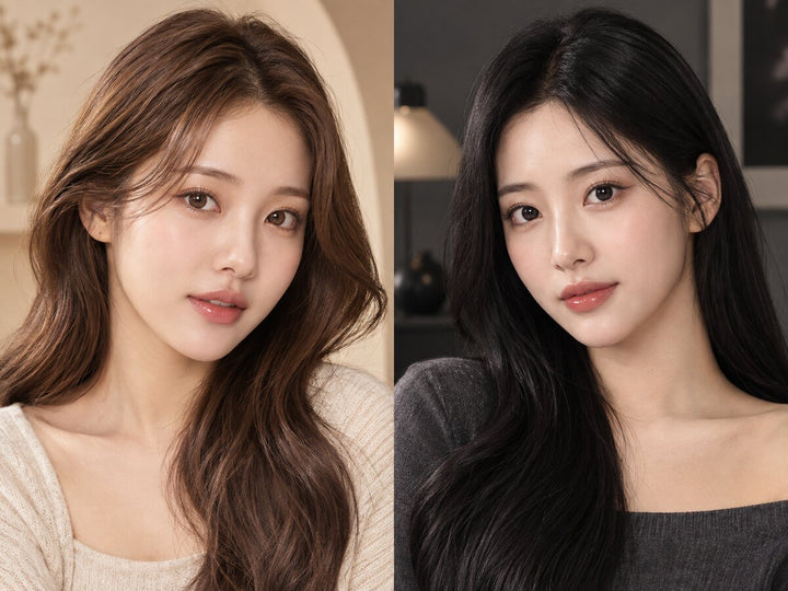 Bausch + Lomb Lacelle Aurora Brown vs Black - KPOP2