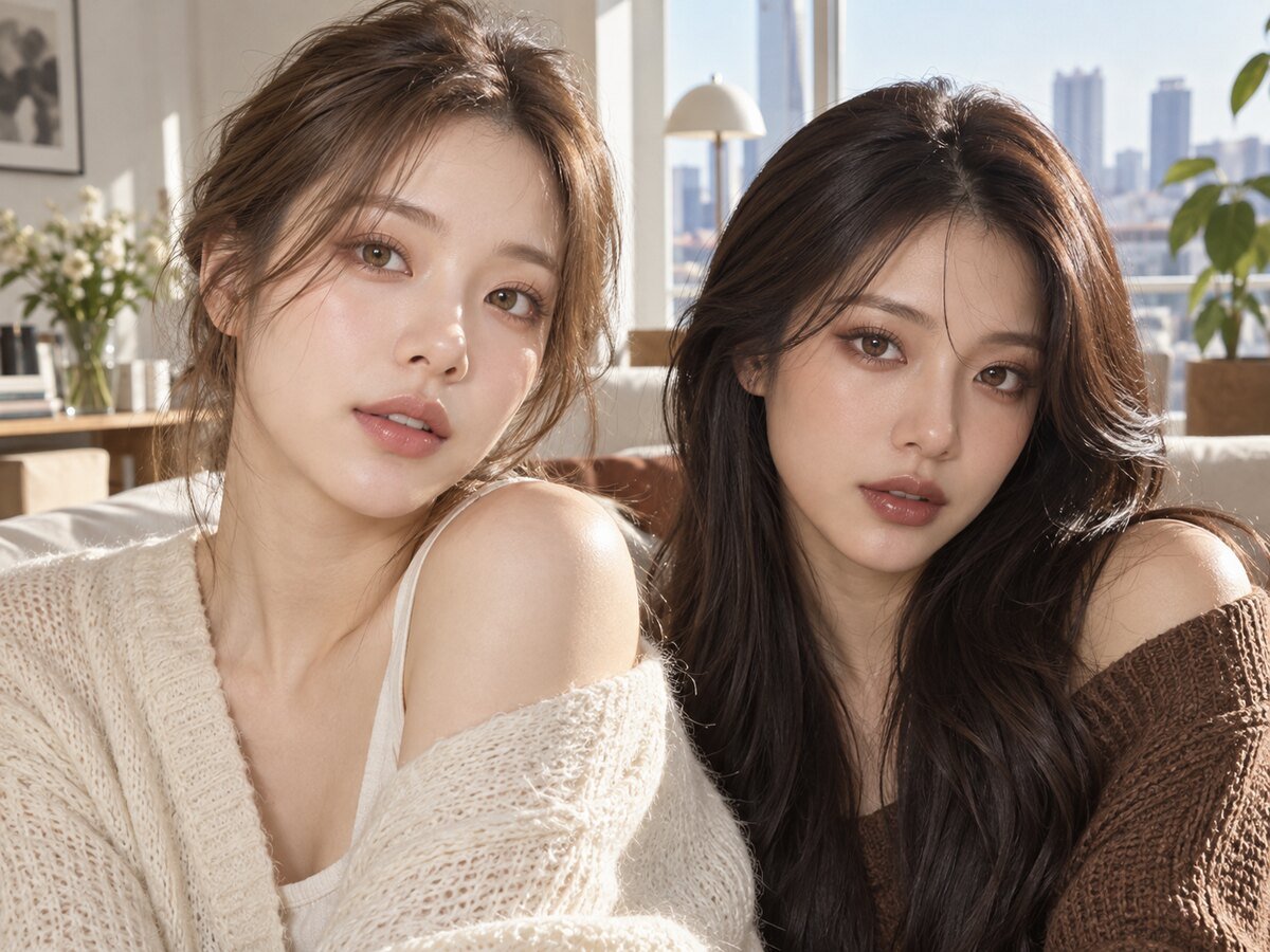 Beige Brown vs Chocolate Brown Colored Contacts - KPOP2