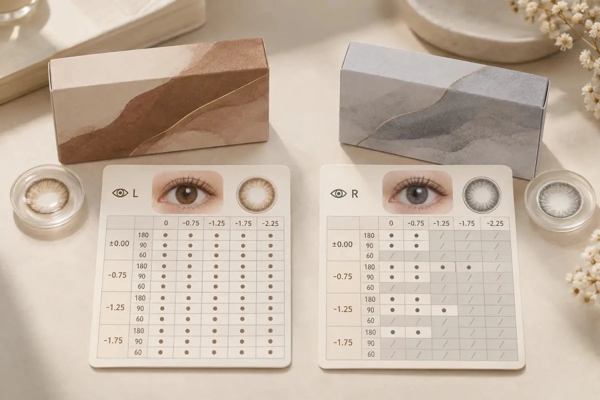 Can Two Toric Contact Shades Have Different Prescription Options? - KPOP2