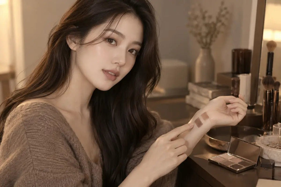 Caramel vs Hazel Contacts on Brown Eyes - KPOP2