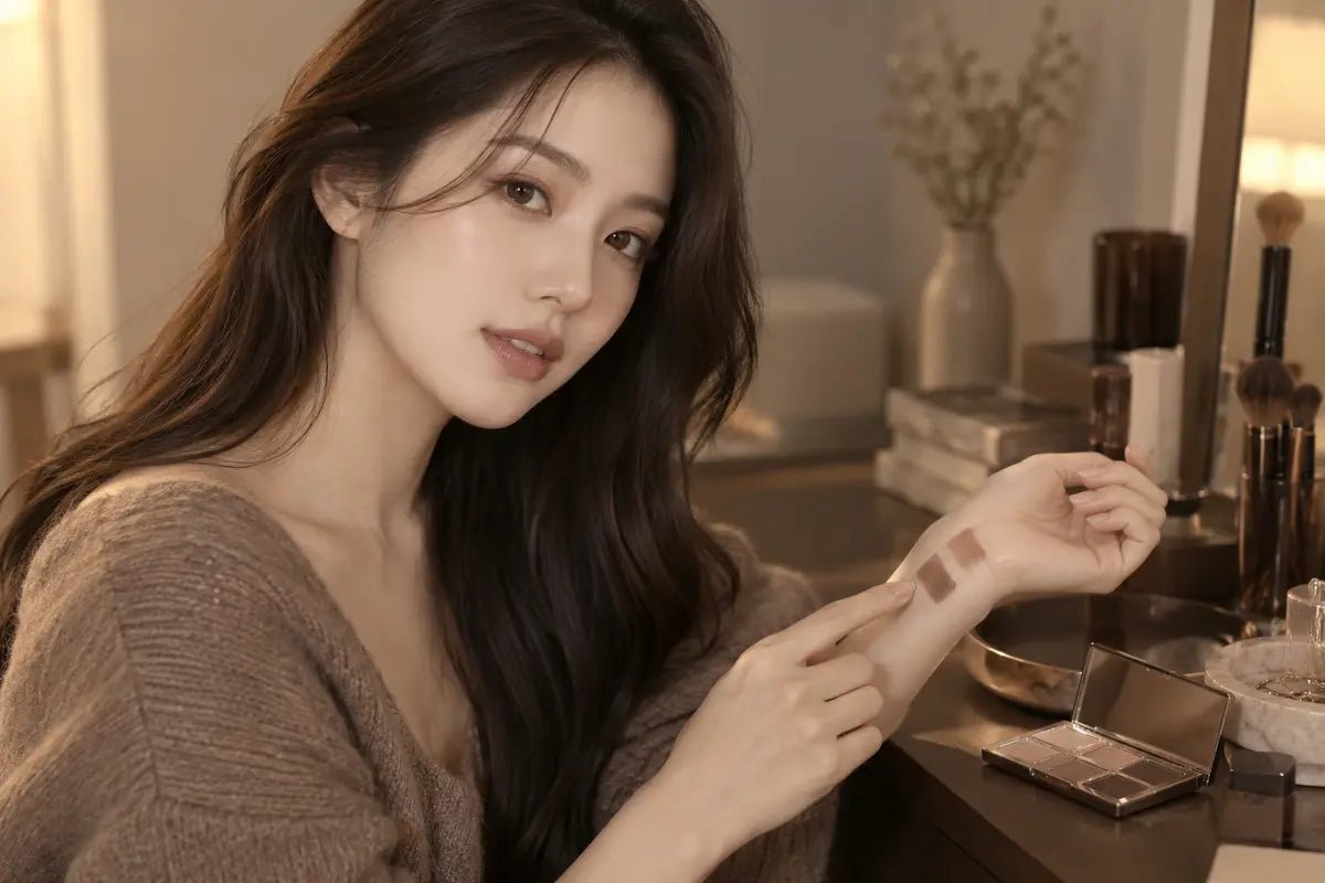 Caramel vs Hazel Contacts on Brown Eyes - KPOP2
