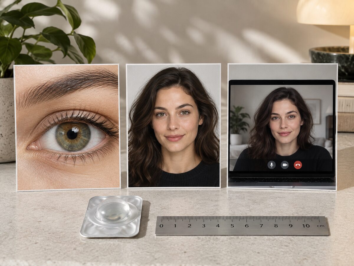 Colored Contacts in Close-Ups, Portraits and Video Calls - KPOP2