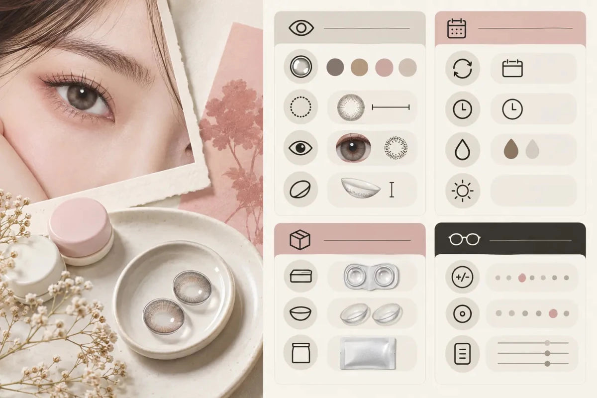 How Contact Lens Specifications Should Be Grouped on Mobile - KPOP2