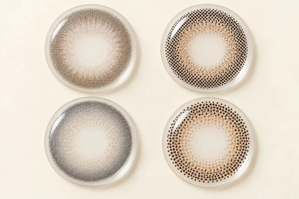 How Dot Size and Spacing Affect Colored Contact Realism - KPOP2
