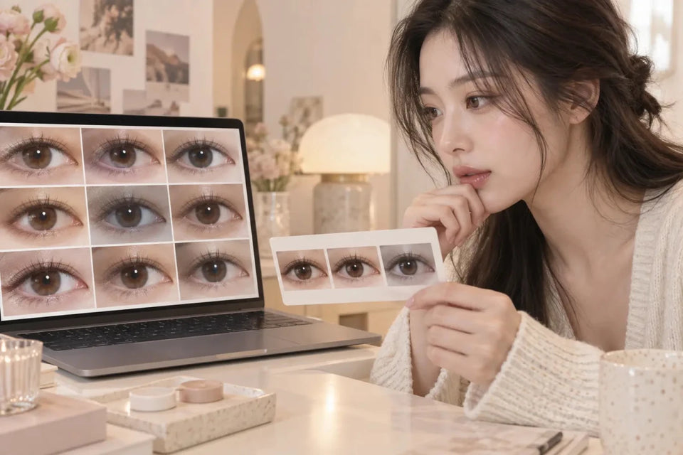 How to Use Review Photos to Shortlist Colored Contacts - KPOP2