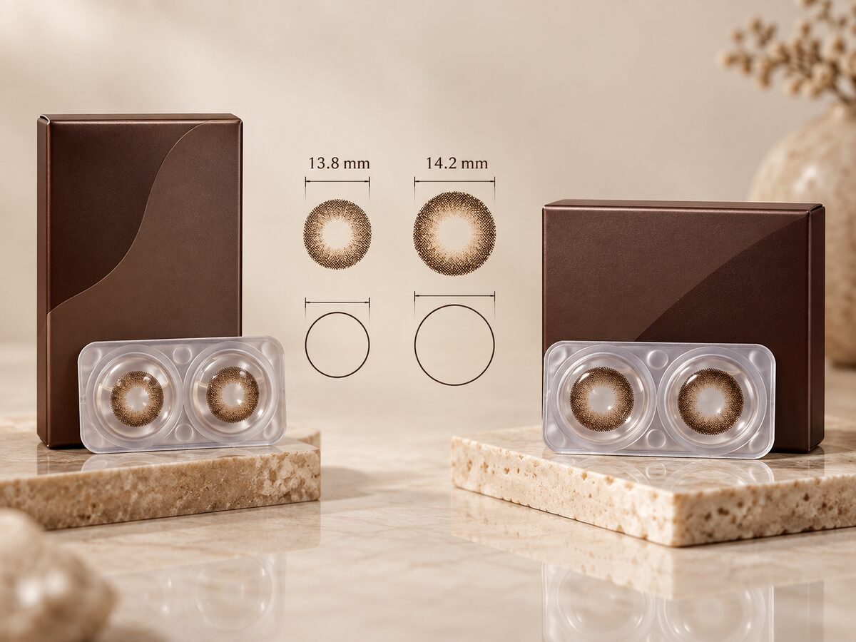 LensVery Just Max vs Just Mega Choco: Three Size Differences - KPOP2