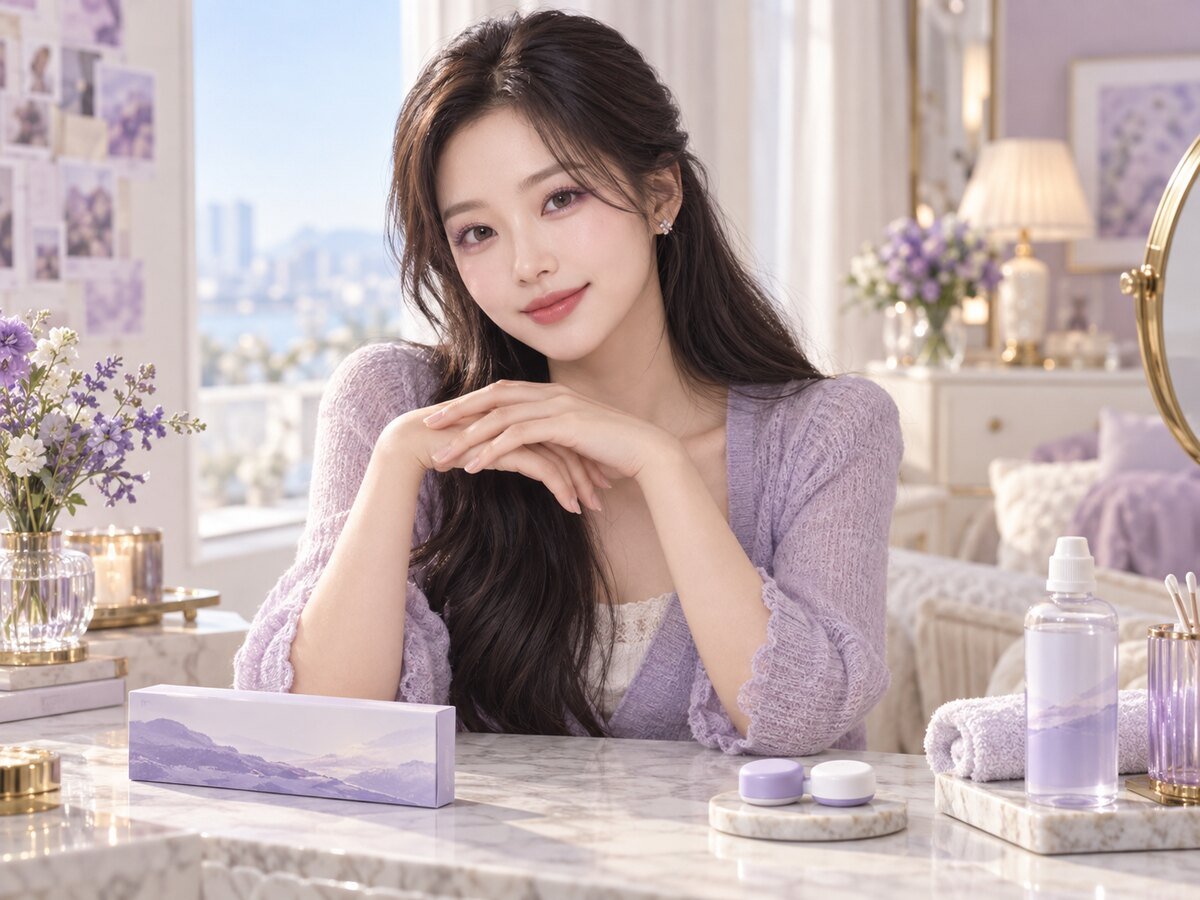 LensVery Wish Ring Violet: Daily 10p vs Monthly 2p - KPOP2