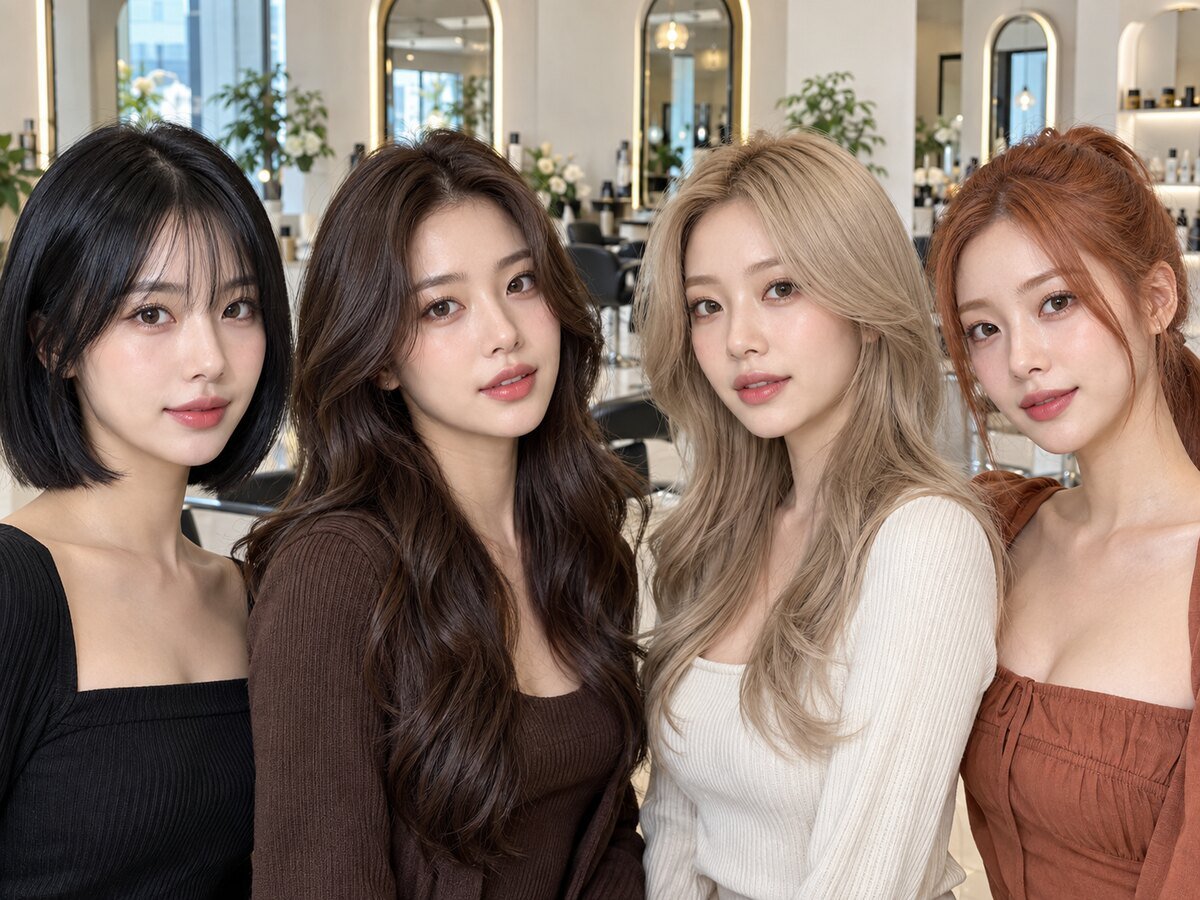 Match Colored Contacts with Black, Brown, Blonde and Copper Hair - KPOP2