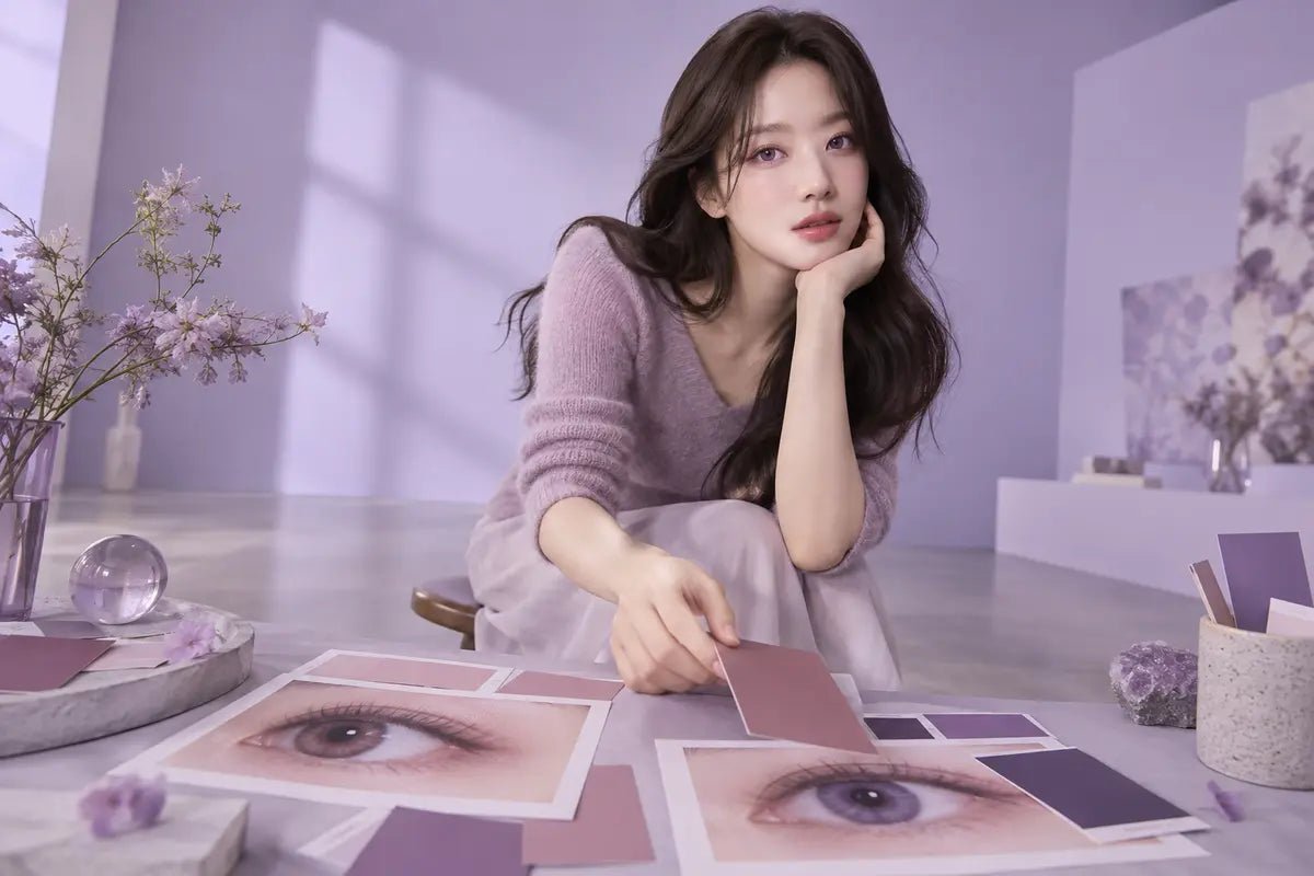 Mauve vs Violet Contacts: Soft Purple or Clear Purple? - KPOP2