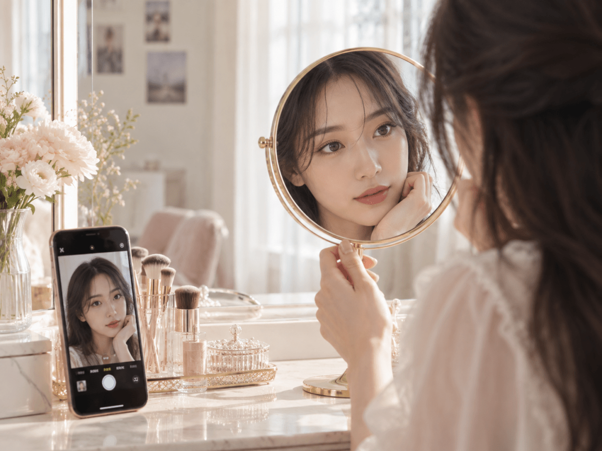 Why Enlarging Contacts Look Different in Selfies and Mirrors - KPOP2