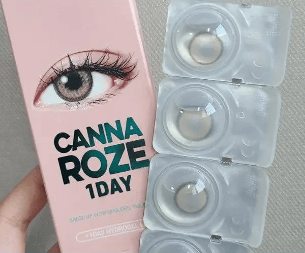 i-DOL Canna Roze Beige Brown 1Day (10p) — contact lens packaging