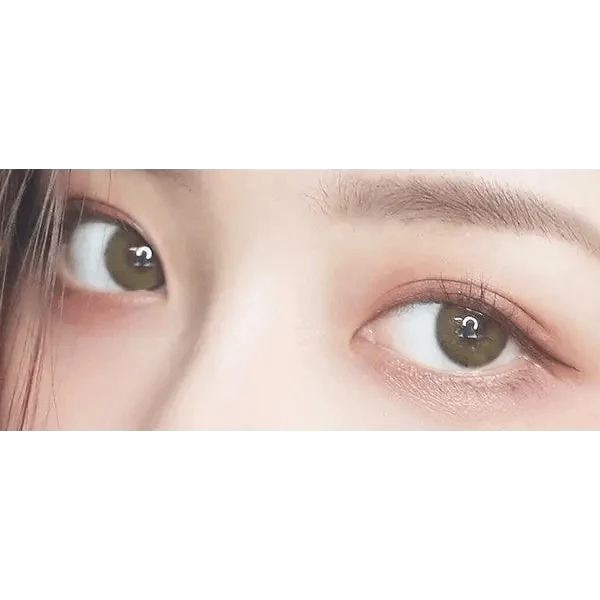 i-DOL Canna Roze Olive Green — contact lens appearance comparison
