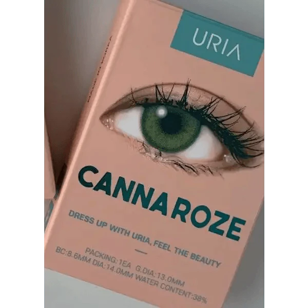 i-DOL Canna Roze Olive Green — contact lens packaging
