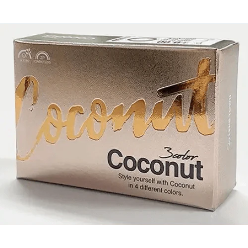 LensTown Coconut 3color Tender Brown — contact lens packaging