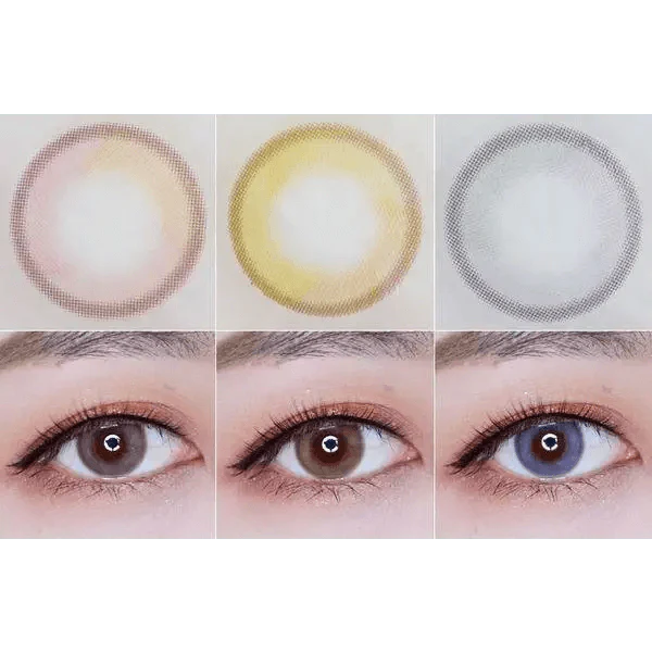 LensTown Lighly Mellow Pink (20p) — contact lens product information graphic