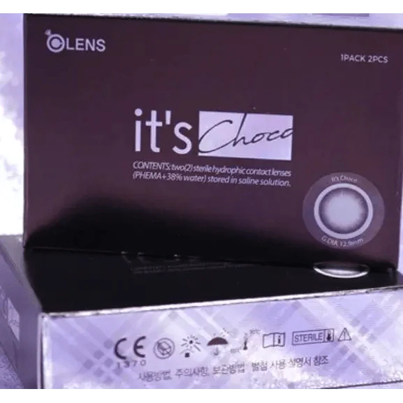 Olens It's Choco — contact lens packaging
