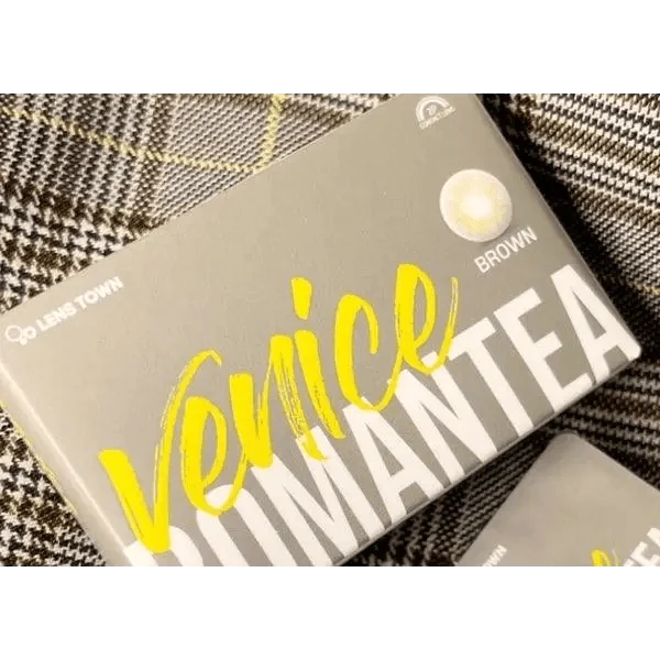 LensTown Romantea Venice Brown — contact lens packaging