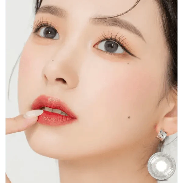 LensRang Romantic Gray colored contact lens, 13.8mm graphic diameter, Monthly wear