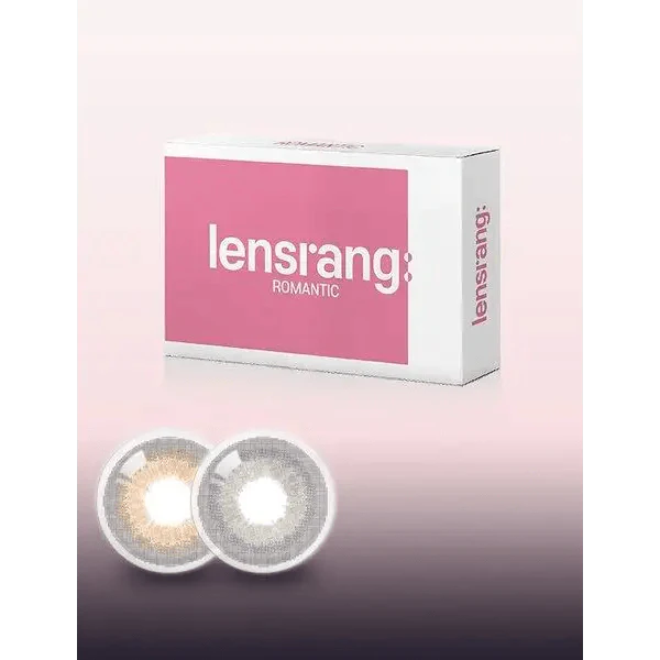 LensRang Romantic Gray colored contact lens, 13.8mm graphic diameter, Monthly wear