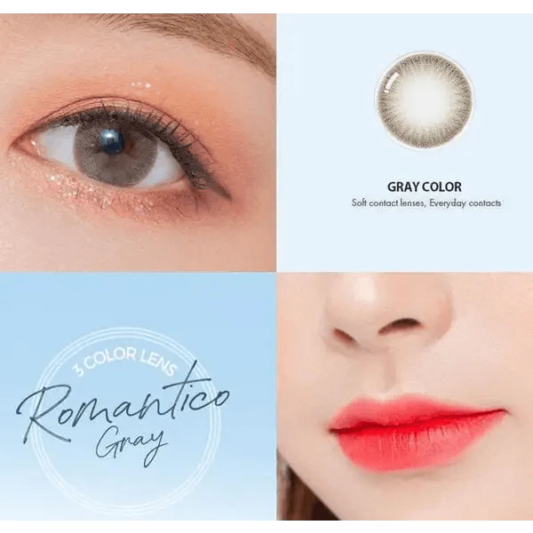 Olens Romantico 3 Color Gray — contact lens product information graphic