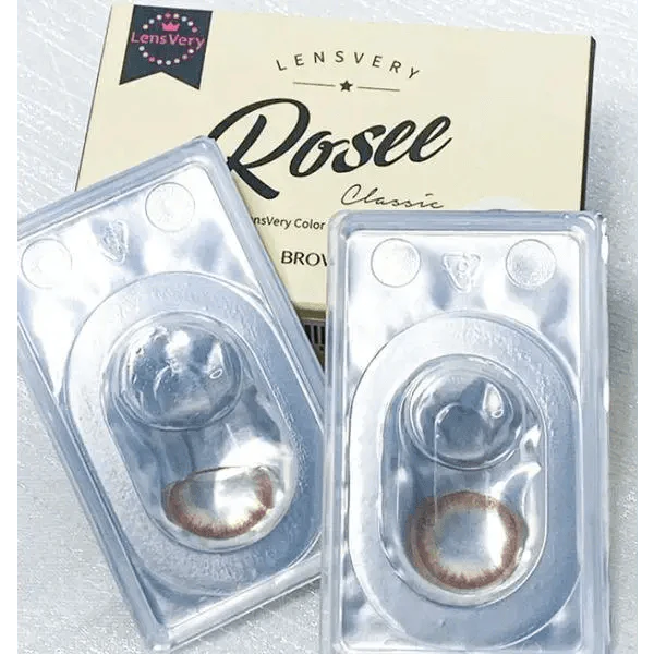 LensVery Rosee Classic Brown — contact lens packaging