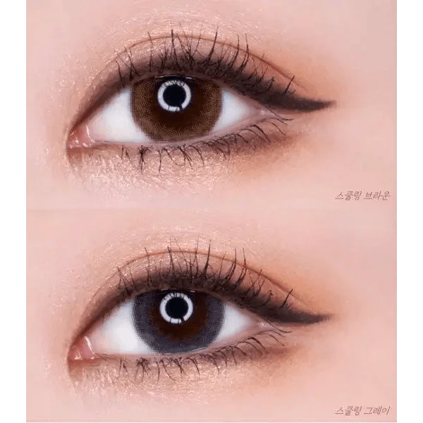 LensRang School Ring Brown — contact lens appearance comparison