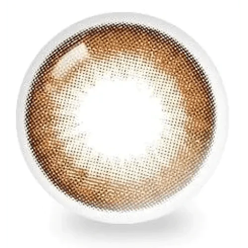 LensRang Snug Brown colored contact lens, 13.4mm graphic diameter, Monthly wear