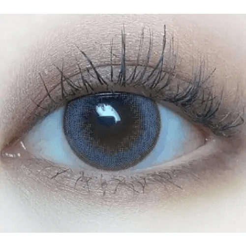 LensRang Snug Gray — single-eye close-up showing the contact lens appearance