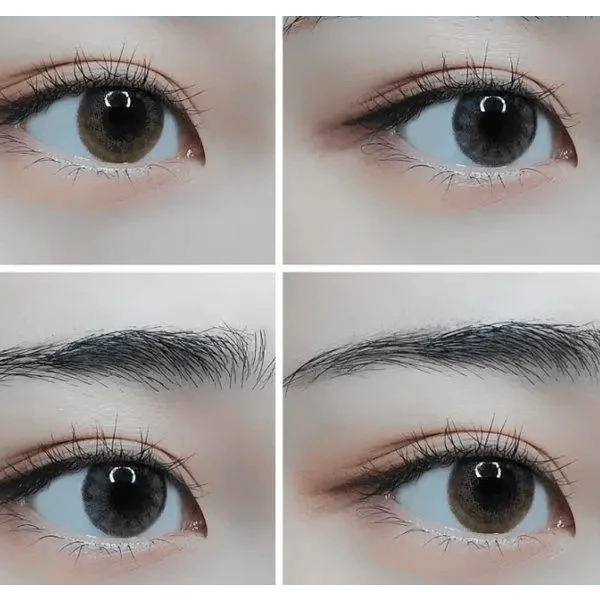 LensRang Stunning Brown — contact lens appearance comparison