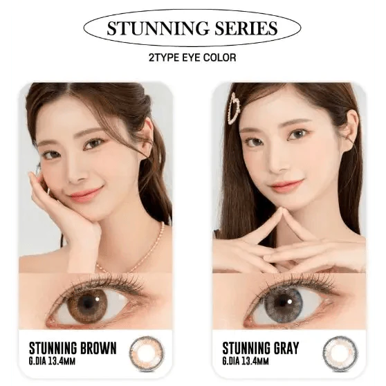 LensRang Stunning Brown — contact lens appearance comparison