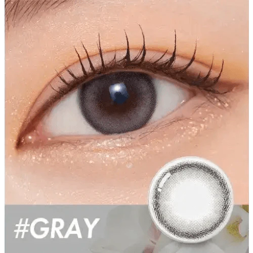 Olens ViVi Ring Gray Toric colored contact lens, 13.0mm graphic diameter, Monthly wear