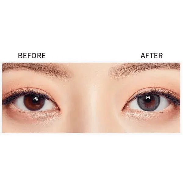 Olens ViVi Ring Gray Toric colored contact lens, 13.0mm graphic diameter, Monthly wear