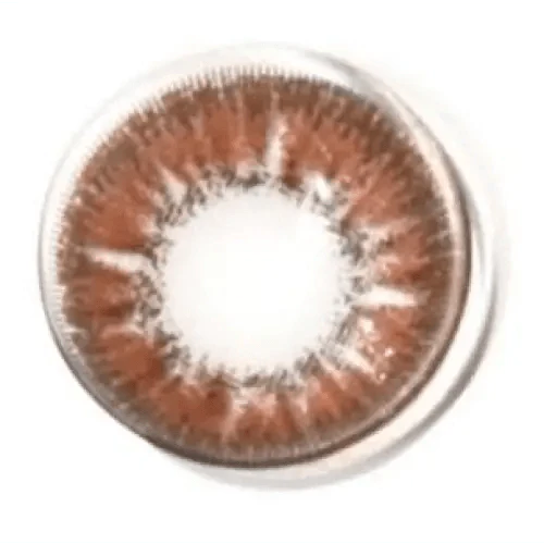 LensRang With Rang Choco colored contact lens, 13.4mm graphic diameter, Monthly wear