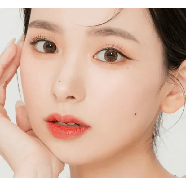 LensRang With Rang Hazel Brown — model portrait showing the contact lens look