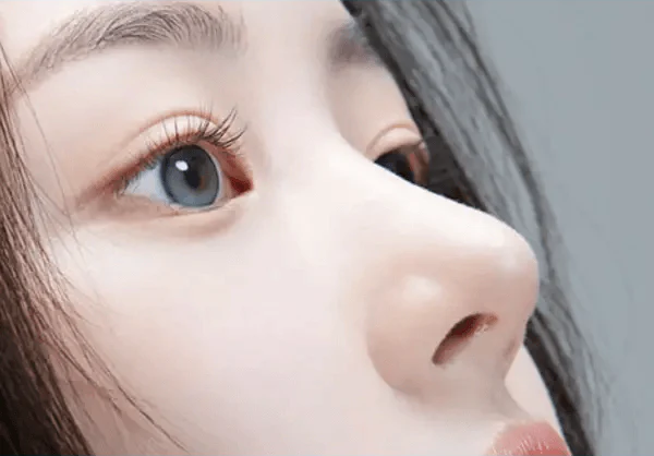 i-DOL Yurial Mul Gray — model portrait showing the contact lens look
