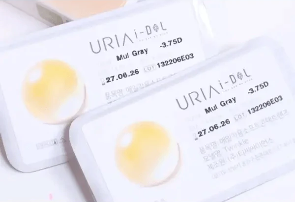 i-DOL Yurial Mul Gray — contact lens product information graphic