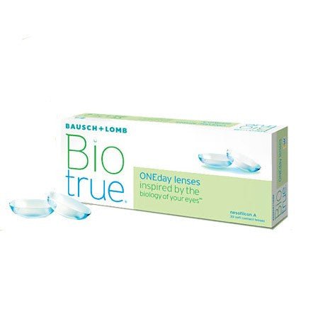 Bausch + Lomb Biotrue ONEday Daily (90p) — clear contact lens packaging