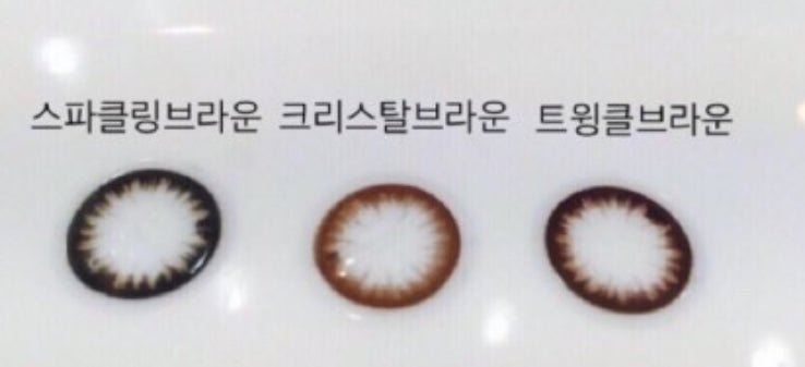 Bausch + Lomb Lacelle Crystal Brown (6p) colored contact lens, 12.7mm graphic diameter, Monthly wear