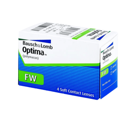 Bausch + Lomb Optima FW 3-Month (4p) — clear contact lens packaging