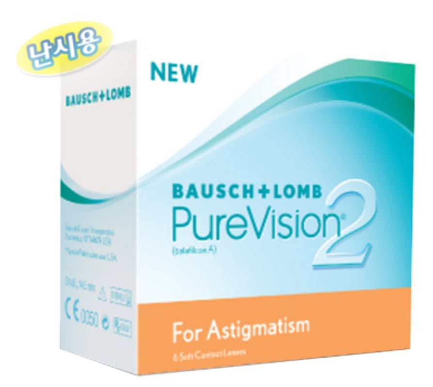 Bausch + Lomb PureVision 2 HD Astigmatism (6p) (1 month) colored contact lens, 14.2mm graphic diameter, Monthly wear