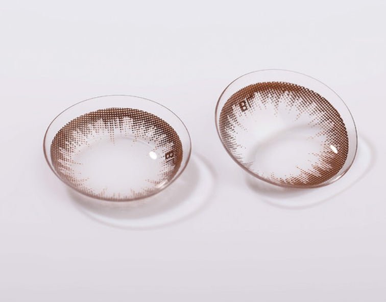 Bausch + Lomb Lacelle Twinkle Brown (30p) colored contact lens, 12.7mm graphic diameter, Daily wear
