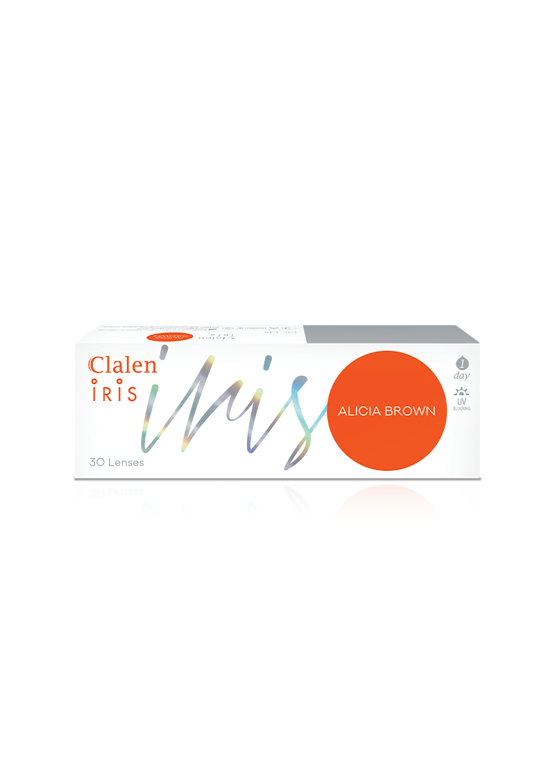 Clalen Alicia Brown Daily 12.9mm — contact lens packaging
