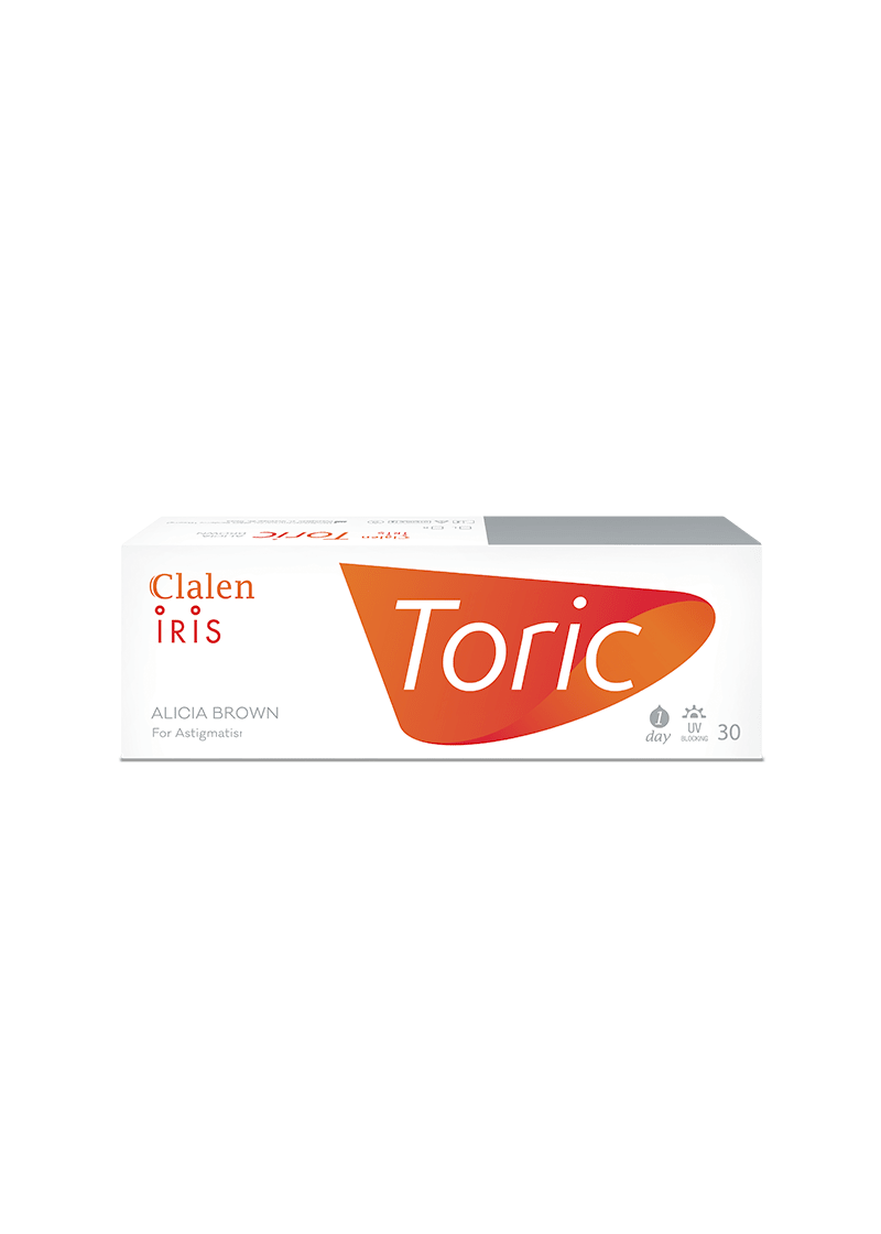 Clalen Alicia Brown for Astigmatism Daily 12.9mm — contact lens packaging