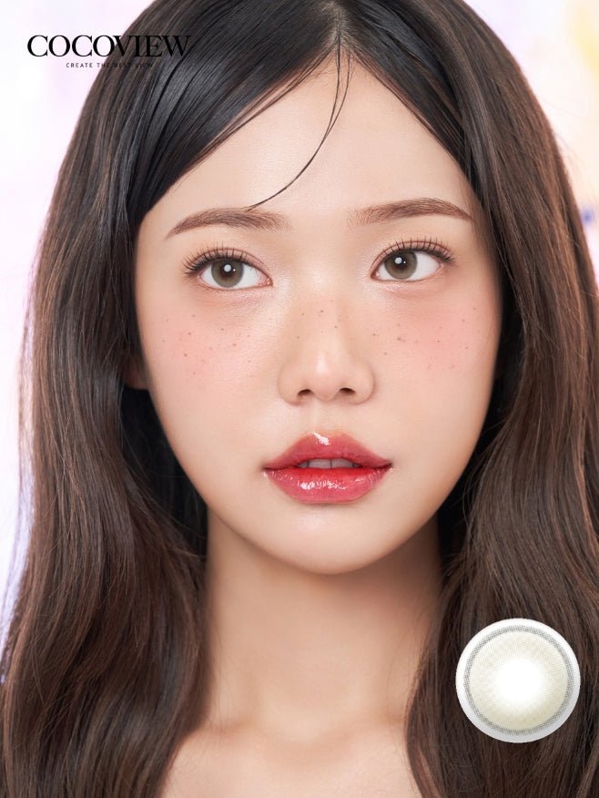 Cocoview Arty Olive Brown (10p) colored contact lens, 12.5mm graphic diameter, Daily wear