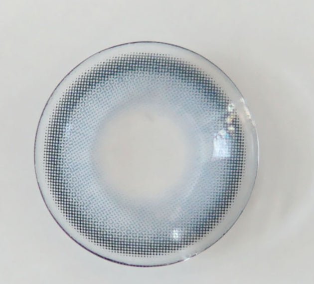 Cocoview Gling Blue colored contact lens, 13.1mm graphic diameter, Monthly wear