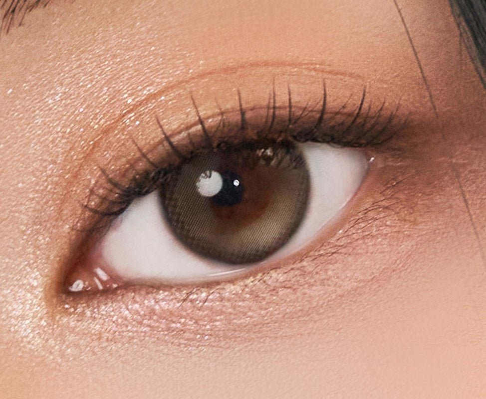 Cocoview Glow Brown (10p) colored contact lens, 13.3mm graphic diameter, Daily wear