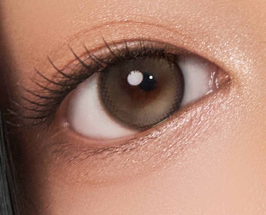 Cocoview Glow Brown (10p) colored contact lens, 13.3mm graphic diameter, Daily wear