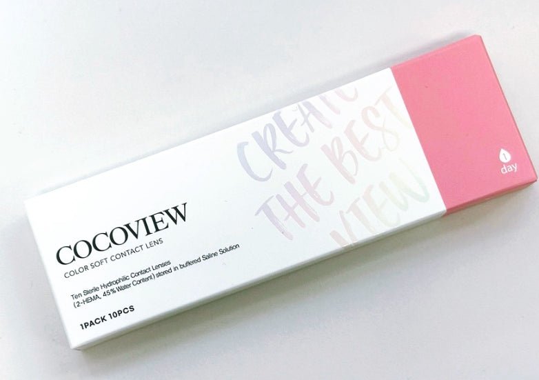 Cocoview Mauve Gray (10p) colored contact lens, 13.0mm graphic diameter, Daily wear