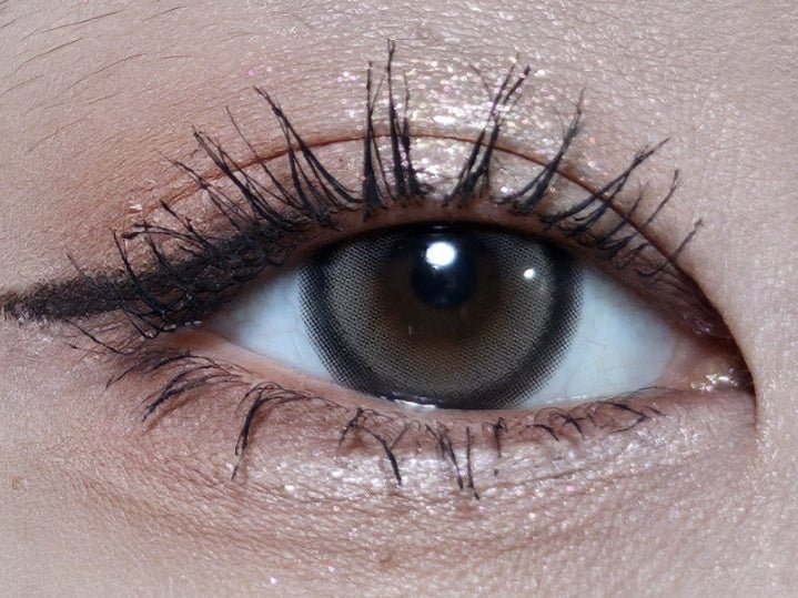 Cocoview Mellow Posey Brown colored contact lens, 13.4mm graphic diameter, Monthly wear